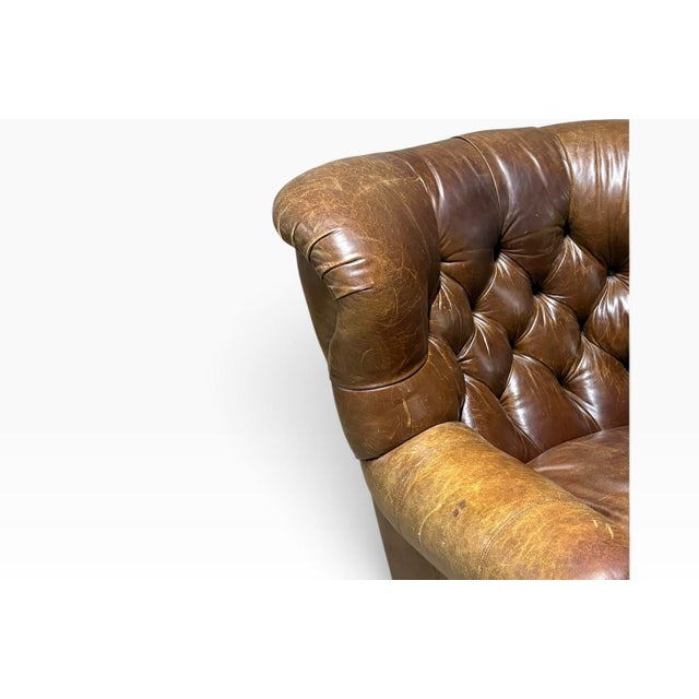 2000 - 2009 Vintage Ralph Lauren Writer's Chair and Ottoman, 2000s For Sale - Image 5 of 9