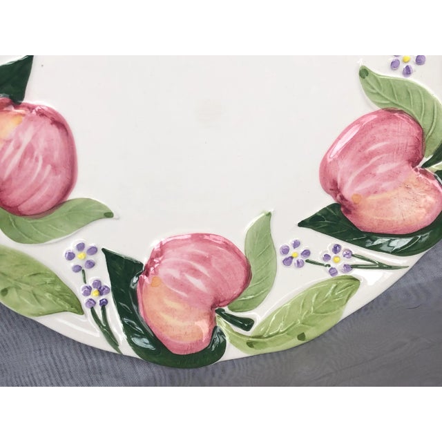 Ceramic Vintage Decorative Majolica Pottery Plate For Sale - Image 7 of 13