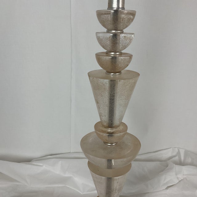 Vintage French Lucite Stack Lamps For Sale - Image 12 of 15