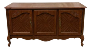 Vintage Broyhill French Country Style Walnut Sideboard / Buffet