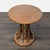 Modern Crate & Barrel Round Wood End Table For Sale - Image 3 of 7
