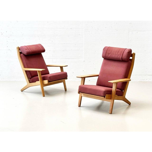 High Armchair with Ottoman GE290 Series by Hans J. Wegner for Getama For Sale - Image 5 of 18