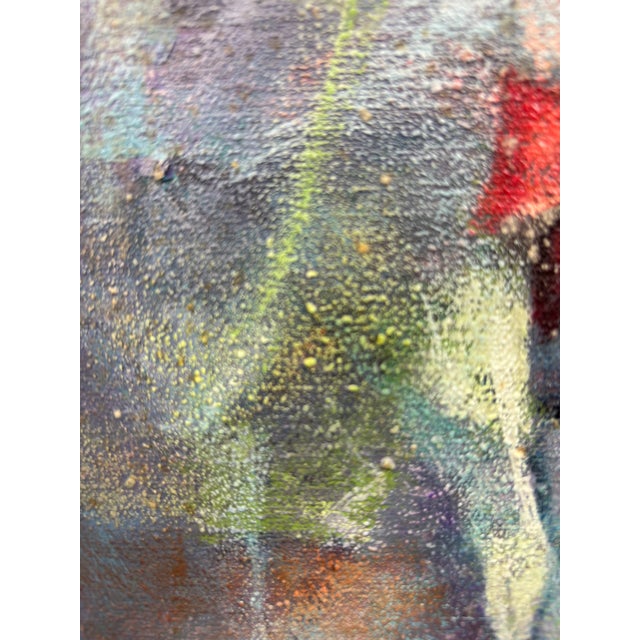 Fabulous Abstract Oil Painting by Prolific American Artist Marion de Sola Mendes. 1926-1970. Very few works have been...