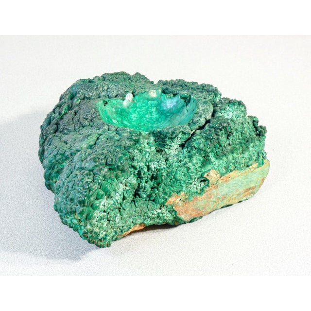 1960s Raw Malachite Sculpture For Sale - Image 5 of 7