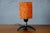 Vintage Table Lamp with Orange Frosted Acrylic Shade and Brass Tripod Base, 1960s For Sale - Image 11 of 11