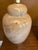Cream Vintage 1980s Faux Marble Glazed Ceramic Ginger Jar Table Lamps - Pair For Sale - Image 8 of 13