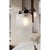 Mid-Century Modern 1970s Mid-Century Modern Stilnovo Chandelier With Frosted Textured Glass and Teak Accents For Sale - Image 3 of 5