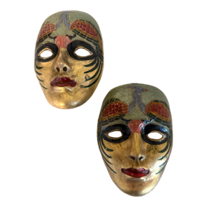Vintage Brass Venetian-Style/Mardi Gras Theatrical Mask