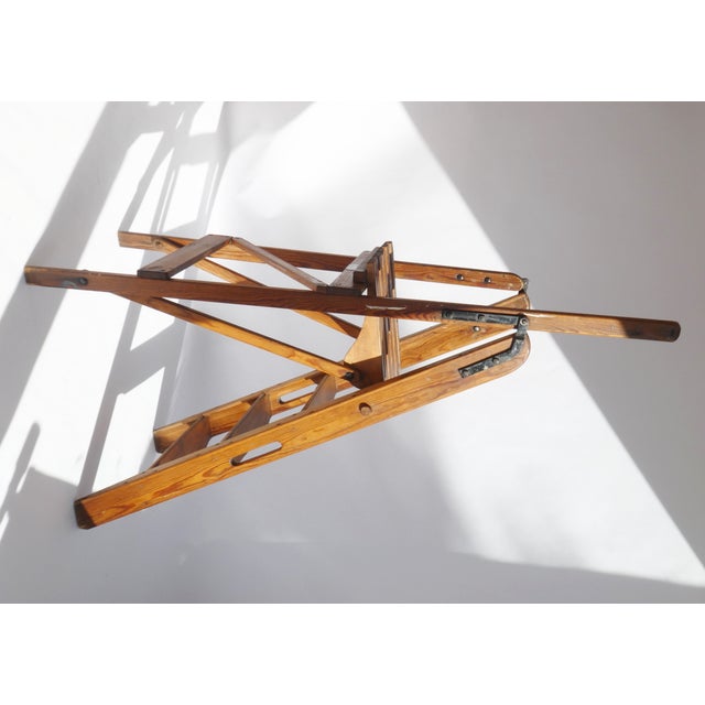 Antique Painters Wooden Ladder, 1890s For Sale - Image 4 of 11