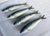 Set of four vintage ceramic sardine knife rests. Produced in Portugal for Jay Willfred (a division of Andrea by Sadek),...