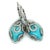 Persian Persian Turquoise Diamond Pendant Earrings 14k WG 26.85 TCW Certified For Sale - Image 3 of 15