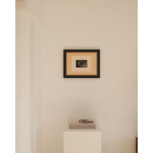 Kristine Tissier, Gestural Composition in Black and White, Etching For Sale - Image 4 of 4