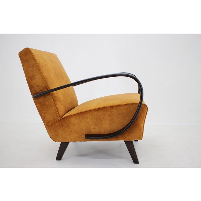 Czechoslovakian Armchair by Jindrich Halabala for Hala, 1950s For Sale - Image 6 of 15