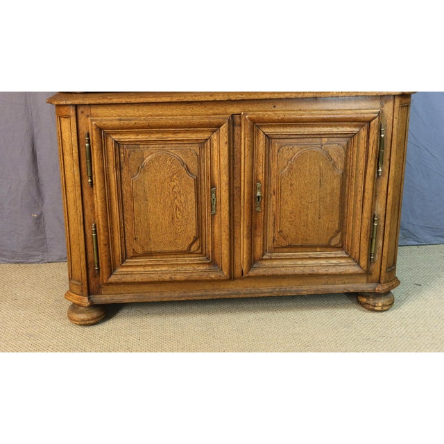 Wood 18th Century Oak 2-Body Buffet For Sale - Image 7 of 13