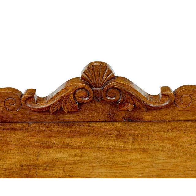 Antique Gothic Revival Butlers Tray on Stand in Oak, 1870 For Sale - Image 9 of 10