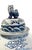 Vintage Large Chinoiserie Blue& White Porcelain Ginger Jar Dragon & Phoenix 36" H For Sale - Image 10 of 11