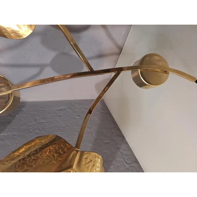 Metal Large Wall Lamp with Five Lights, 1950s For Sale - Image 7 of 8