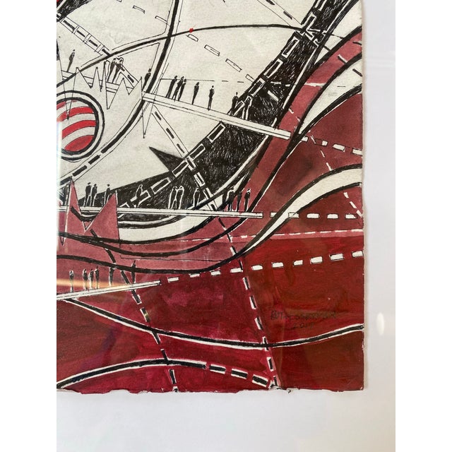 This striking mixed media drawing by Ruth Esserman (1936–2022) exemplifies the artist’s late-career exploration of...