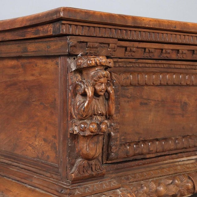 Wood Baroque Chest in Walnut For Sale - Image 7 of 14
