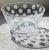 Late 20th Century Large Swedish Art Crystal Bowl by Artist Anne Nilsson for Orrefors With Cut Dot Pattern Signed For Sale - Image 5 of 12