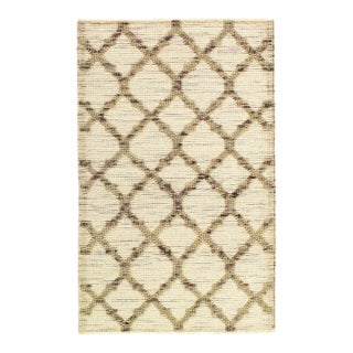 Hand Knotted Flat Weave Rug 3'1'' X 5' For Sale
