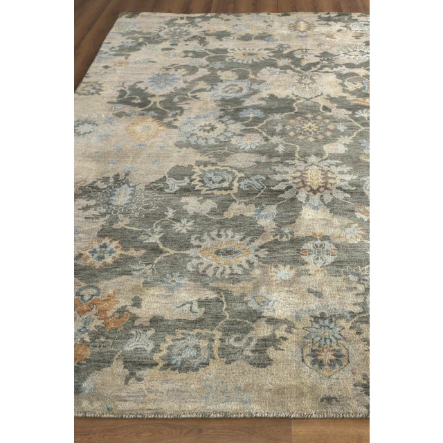 Exquisite Rugs Exquisite Rugs Essex Hand-Knotted New Zealand Wool Brown/Ivory/Rust Rug-8'X10' For Sale - Image 4 of 10