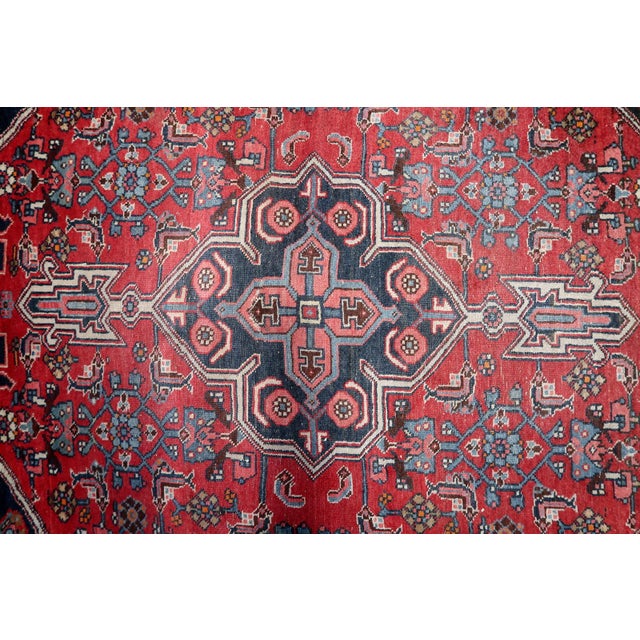 Handmade Vintage Persian Bidjar Rug 3.6' X 5.7' (112cm X 176cm), 1960s For Sale - Image 11 of 11