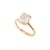 Gender: Ladies Metal Type: 14K Yellow Gold Ring Size: 7.75 Width: 1.80 mm Weight: 3.27 grams 14K yellow gold, diamond...