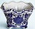 Blue & White Chinoiserie Scalloped Edge Cache Pot For Sale - Image 15 of 16