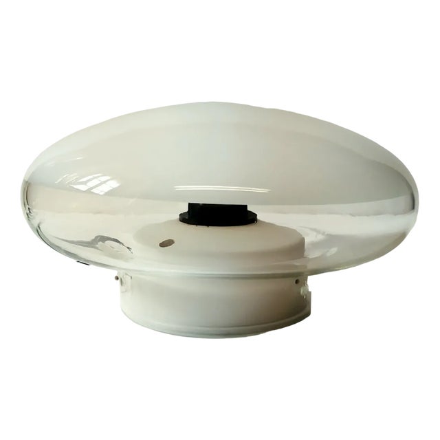 Large Glass Wall Light by Leucos, Murano, 1970s For Sale