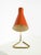 Large Mid-Century Modern Brass Table Lamp with Brick-Red Shade, 1950s For Sale - Image 6 of 18