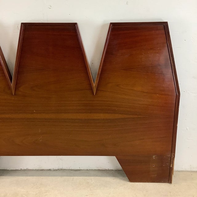 Lane Furniture Mid-Century Parvin Style Headboard- For Sale - Image 4 of 12