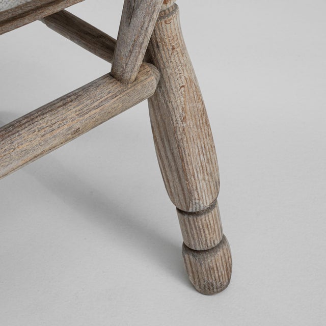 20th Century French Bleached Oak Dining Chairs, Set of 6 For Sale - Image 11 of 12