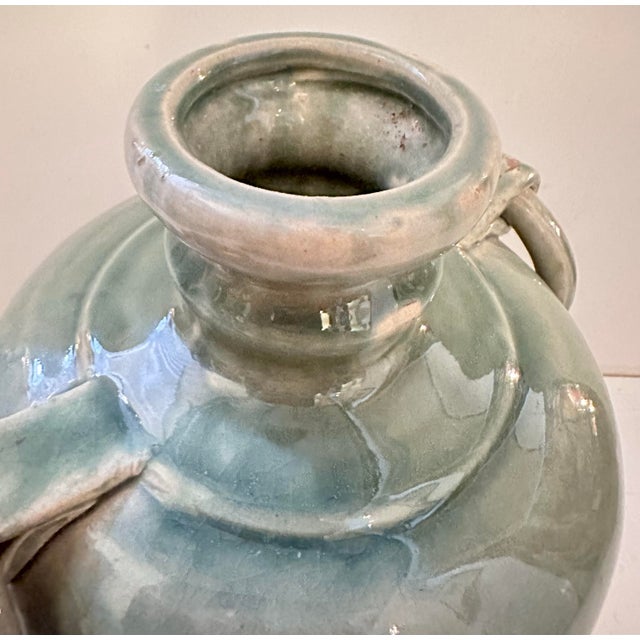 2000 - 2009 Vintage Celadon Vase For Sale - Image 5 of 8