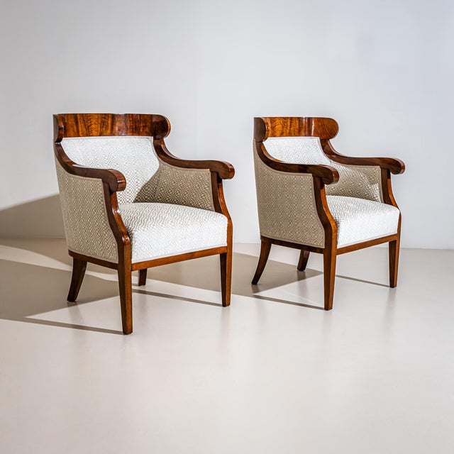 Pair of Biedermeier-Style Bergères, Austria, 2nd Half 19th Century For Sale - Image 4 of 9