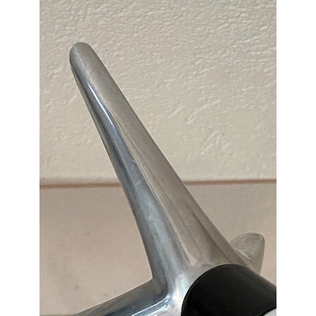 Metal Porcelain Rocket Shape Lamp Base by Deshoulières, 2010s For Sale - Image 7 of 14