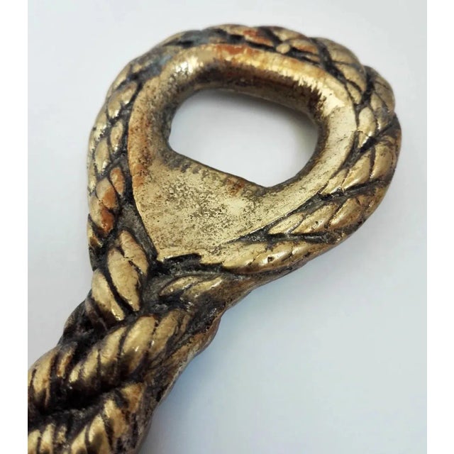 Hermes Style Cordage Bottle Opener in Bronze, Circa 1960’s For Sale In San Francisco - Image 6 of 7