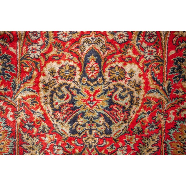 Vintage Ghoum Silk Rug For Sale - Image 12 of 13