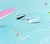 Scott Woodard "Regatta of Sorts" Pastel Blue and Pink Abstract Contemporary Landscape Painting, 2022 For Sale - Image 11 of 11