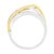 10K White and Yellow Gold 1 1/10 cttw Channel-Set Diamond Bypass Band Ring (J Color, I3 Clarity) - Size 8 For Sale - Image 4 of 7