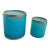 19th Century Italian Murano Blue Opaline Cups - A Pair For Sale