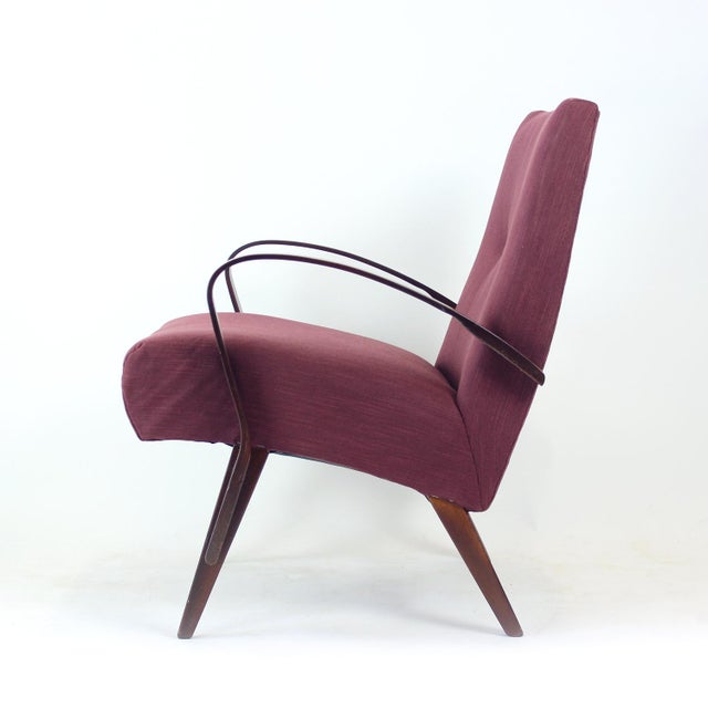 Vintage Armchair by Jaroslav Šmídek for Ton, Czechoslovakia, 1960s For Sale - Image 13 of 13