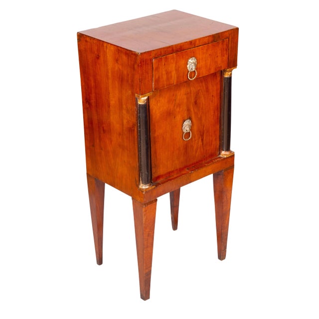 Neoclassical Italian Neoclassical Walnut and Ebonized Commodinis - A Pair For Sale - Image 3 of 13