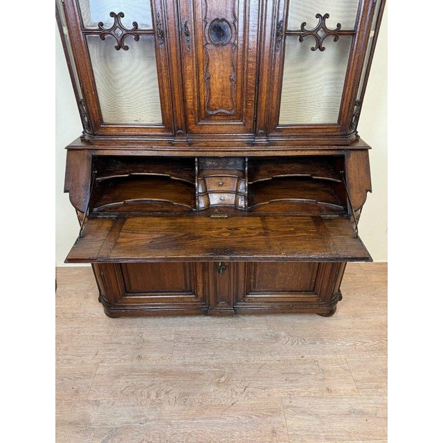 Antique Monumental Bookcase in Oak, 1600s For Sale - Image 4 of 11