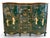 An exquisite and visually striking mid-to-late 20th-century Chinese credenza boasting a highly desirable deep emerald-...