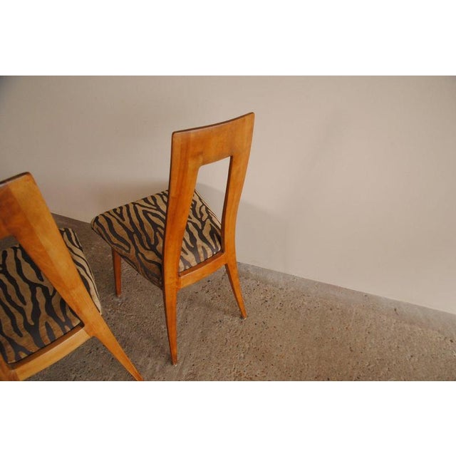 Zebra Dining Chairs, Set of 4 For Sale - Image 15 of 18