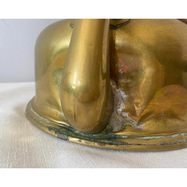 Vintage European Brass Tea Kettle For Sale - Image 10 of 12