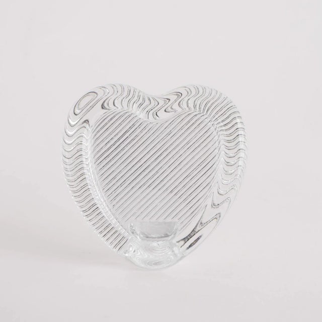 Mikasa Vintage Glass Striped Heart Portrait Frame For Sale - Image 4 of 9