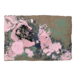 Original Abstract Textured Fiber Base Mixed Media Painting in by Casey R Klein For Sale