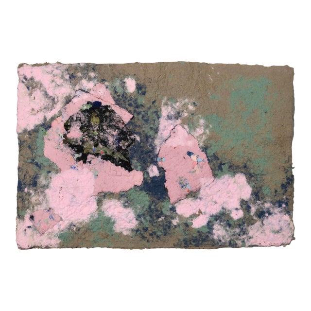 Original Abstract Textured Fiber Base Mixed Media Painting in by Casey R Klein For Sale